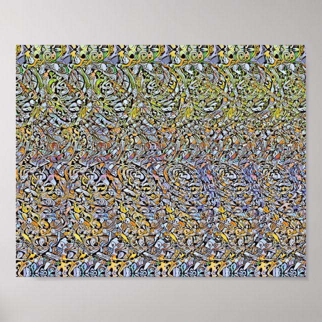 Formas espirales - Impresión 3D oculta (Frente)