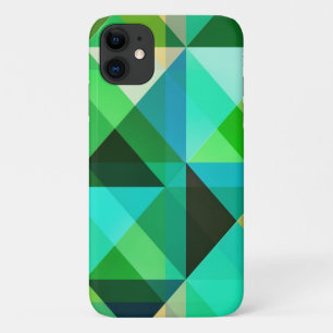 Formas geométricas Aqua Blue and Green Funda