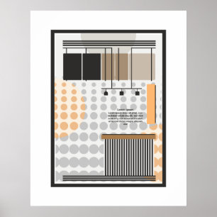 formas geométricas bauhaus cartel clásico póster
