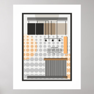 formas geométricas bauhaus cartel clásico póster