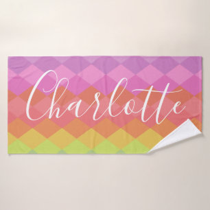 Formas geométricas coloridas en rosa personalizada