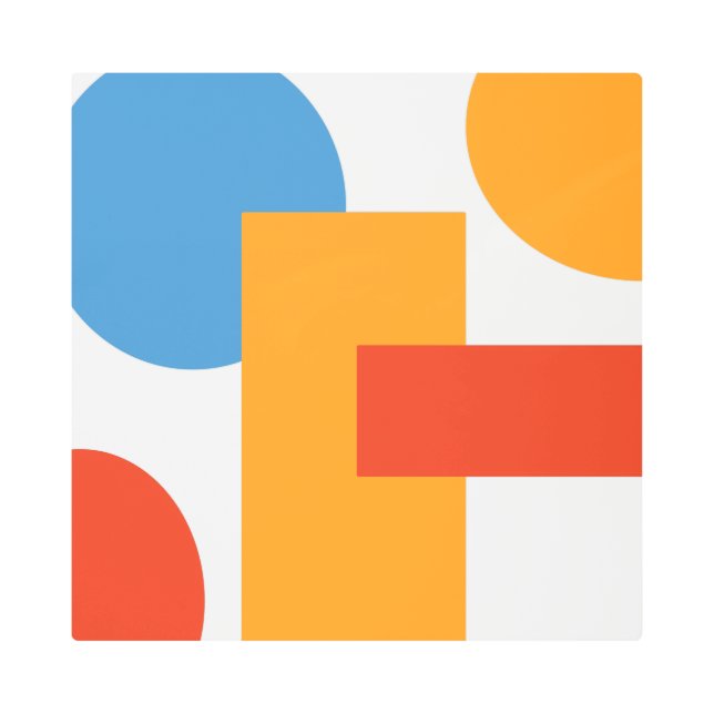 Formas geométricas de arte abstracto moderno (Anverso)