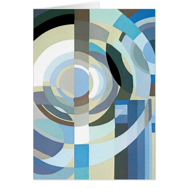 Formas geométricas de jazz de pochoir de arte vint (Frente)