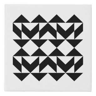 Formas geométricas modernas Arte en blanco y negro