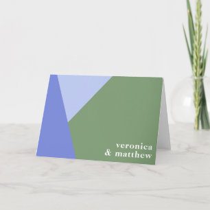 Formas geométricas modernas Morado Verde personali