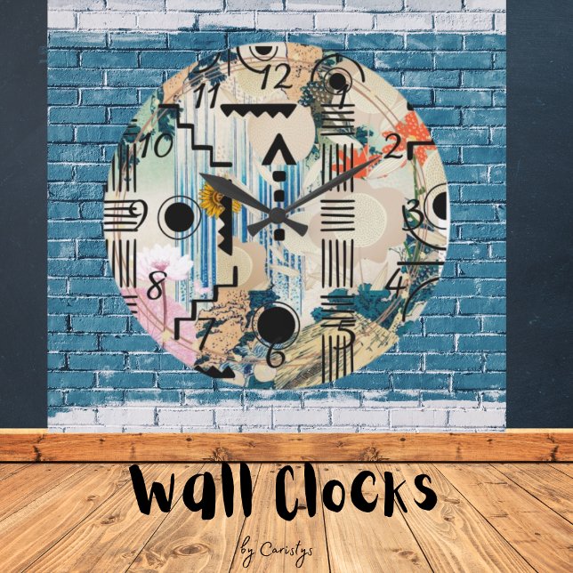 Formas geométricas modernas Reloj de pared acrílic (Subido por el creador)