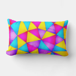 Formas geométricas multicolor Almohada lumbar