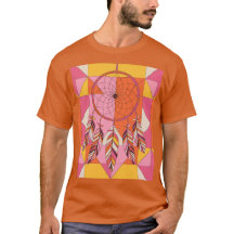 Formas geométricas naranja Camiseta Dreamcatcher