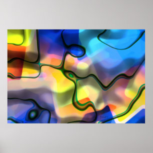 Formas líquidas - arte abstracto colorido