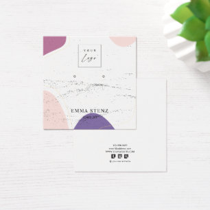 Formas modernas Tarjetas de Stud Square con textur