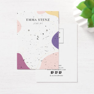 Formas modernas Tarjetas de visualización con text
