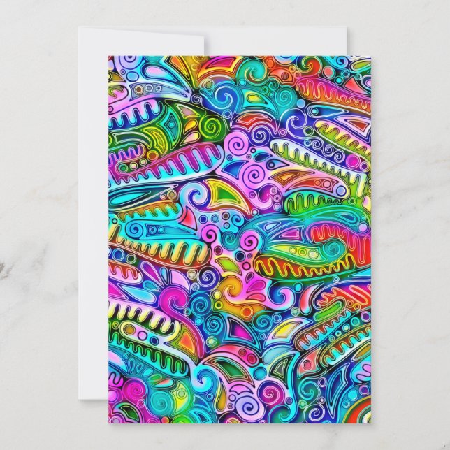 Formas muy coloridas abstractas art. 9 (Anverso)