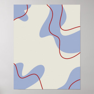 Formas orgánicas abstractas de crema con arte de l
