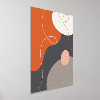 Formas orgánicas coloridas Arte Poster moderno