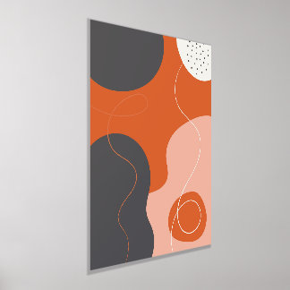 Formas orgánicas coloridas Poster de arte moderno