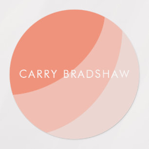 Formas orgánicas simples Etiquetas Sherbet Pastel