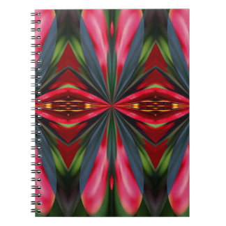 Formas rojas rosas azules Resumen Cuaderno de arte