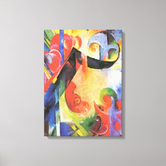 Formas Rotas por Franz Marc, Arte Abstracto Vintag