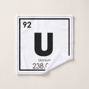 Fórmula de uranio de la química del símbolo del