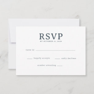 Formulario de RSVP Gris Elegante