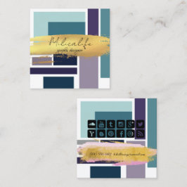 Formularios abstractos, tarjeta de negocios de med