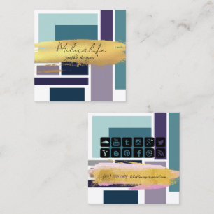 Formularios abstractos, tarjeta de negocios de med