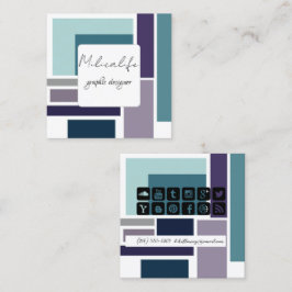 Formularios abstractos, tarjeta de negocios de med