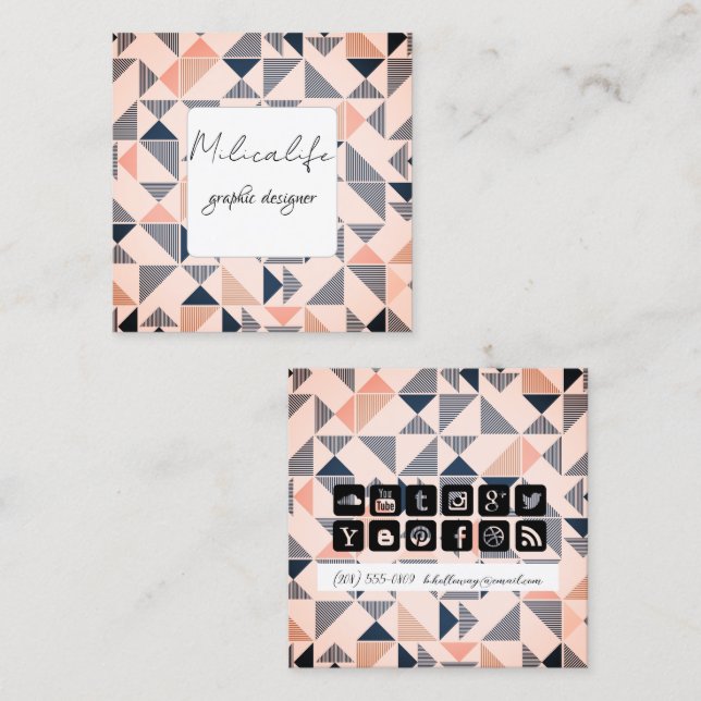 Formularios abstractos, tarjeta de negocios de med (Anverso / Reverso)