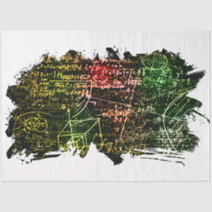 Fórmulas en el espacio matemático Papel de tejidos