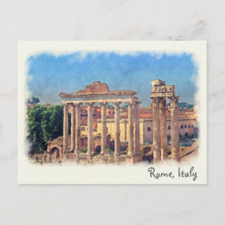 Foro romano arruina postal