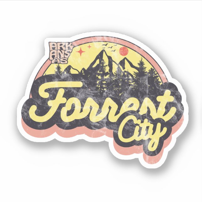 Forrest City, Arkansas Pegatina (Anverso)