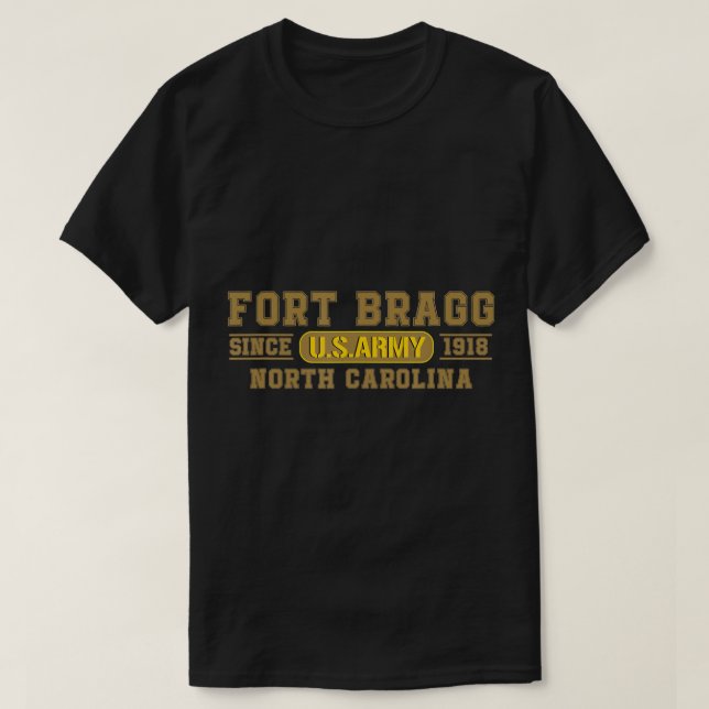 Fort Bragg Carolina del Norte - 82ª Camiseta Aérea (Diseño del anverso)