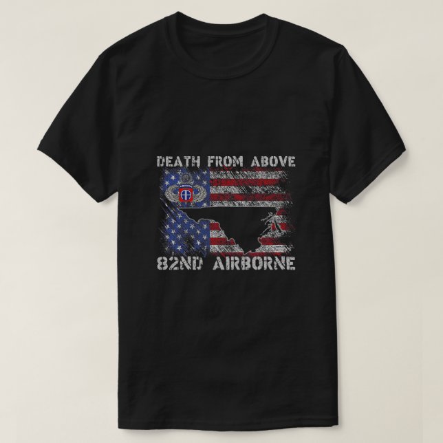 Fort Bragg NC Hogar Del 82º Vet De La Camiseta Aér (Diseño del anverso)
