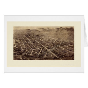 Fort Collins, mapa panorámico del CO - 1899