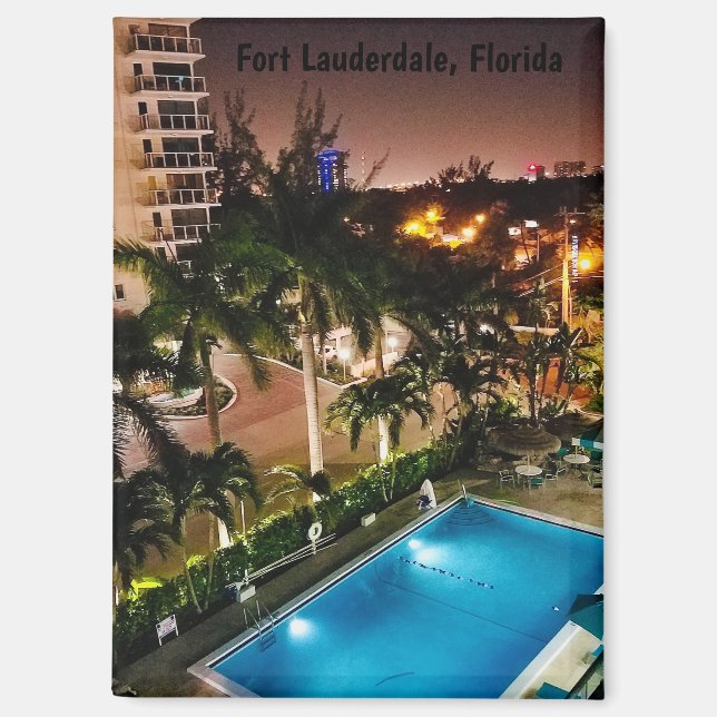 Fort Lauderdale Florida Imán (Anverso)