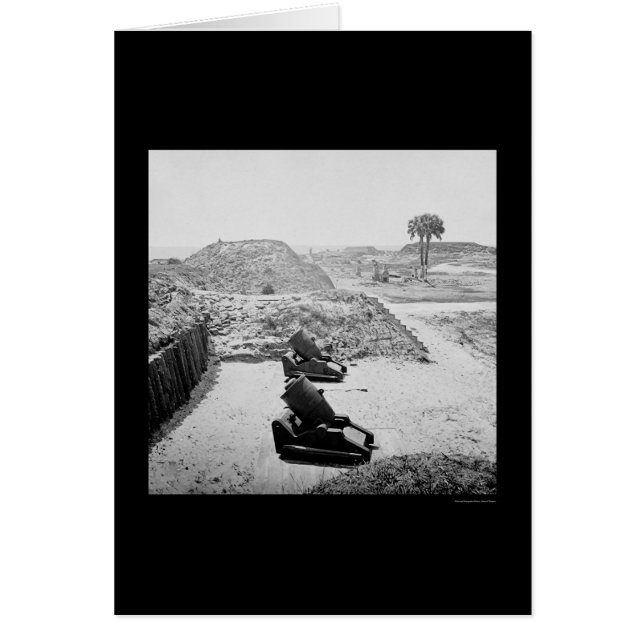 Fort Moultrie Interior cerca de Chaleston, SC 1865 (Frente)