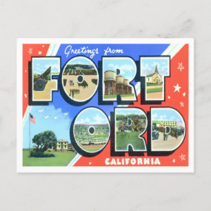 Fort Ord, California: postal de las letras grandes