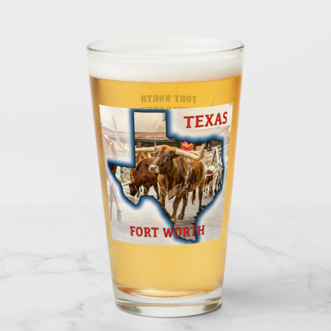 Fort Worth Cattle Drive, Beer Glass (Anverso (lleno))
