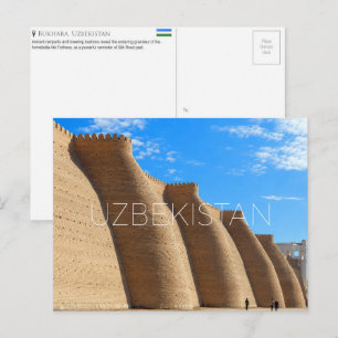 Fortaleza de Ark, Bukhara, Uzbekistán Postal de vi