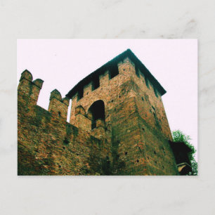 Fortaleza de Torre en Verona, postal italiana