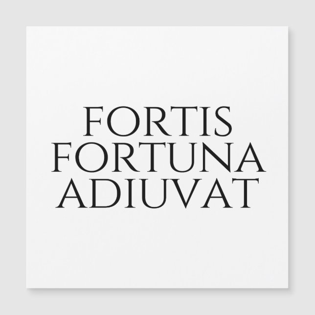 Fortis Fortuna Adiuvat (Anverso)