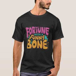 Fortuna con una divertida camiseta con huesos