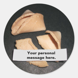 Fortune Cookie con Pegatinas de Fortune personaliz