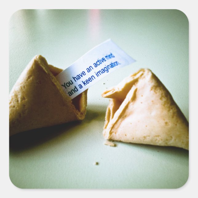 Fortune Cookie Pegatina (Anverso)
