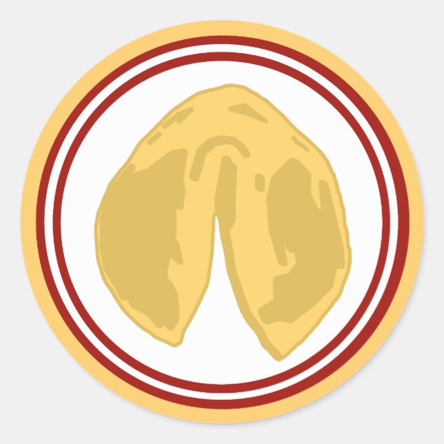 Fortune Cookie Pegatina (Anverso)