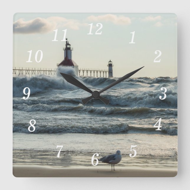 Forzar detrás del reloj de pared de belleza (Anverso)