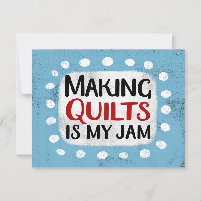 Forzar Quilts Es Mi Tarjeta De Saludo De Embotella (Anverso)
