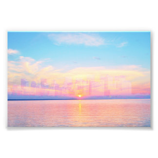 FOTO 空、海、または近代都市の風景　フォトプリント