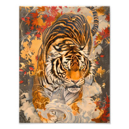 Foto 躍動感あふれる虎の一歩/A tiger full of motion