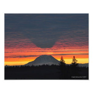 Foto 11X14 Monte Rainier y su sombra